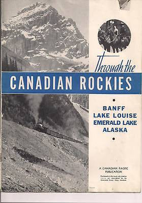 BANFF SPRINGS HOTEL VINTAGE SOUVENIR TRAVEL AD BROCHURE - K-townConsignments