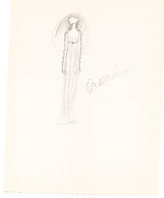 HAL GEORGE VINTAGE THEATER OPERA SIGNED DESIGN SKETCHES - K-townConsignments