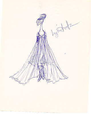 HAL GEORGE VINTAGE THEATER OPERA SIGNED DESIGN SKETCHES - K-townConsignments