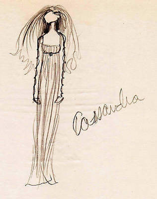 HAL GEORGE VINTAGE THEATER OPERA SIGNED DESIGN SKETCHES - K-townConsignments