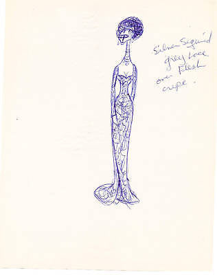 HAL GEORGE VINTAGE THEATER OPERA SIGNED DESIGN SKETCHES - K-townConsignments