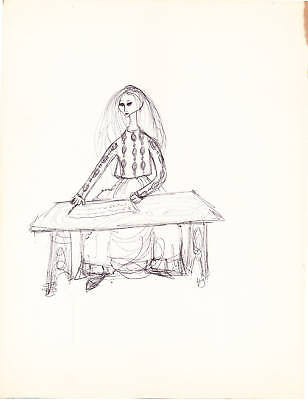 HAL GEORGE VINTAGE THEATER OPERA SIGNED DESIGN SKETCHES - K-townConsignments