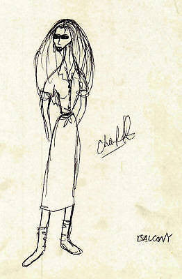 HAL GEORGE VINTAGE THEATER OPERA SIGNED DESIGN SKETCHES - K-townConsignments