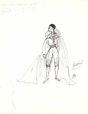 HAL GEORGE SIGNED OPERA THEATER COSTUME DESIGN SKETCHES - K-townConsignments