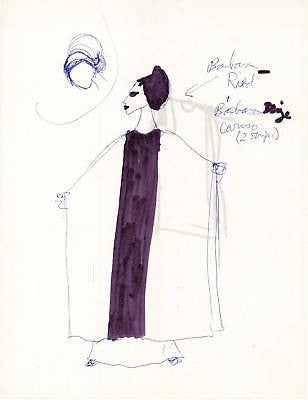 HAL GEORGE SIGNED OPERA THEATER COSTUME DESIGN SKETCHES - K-townConsignments