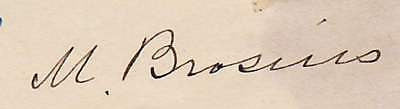 MARRIOT HENRY BROSIUS PA CIVIL WAR AUTOGRAPH SIGNATURE - K-townConsignments