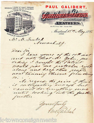 GALIBERT LEATHER CO SIGNED VINTAGE STATIONARY LETTER - K-townConsignments