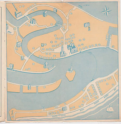 VENICE ITALY HOTEL VINTAGE SOUVENIR TRAVEL AD BROCHURE - K-townConsignments