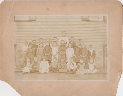 GRAMMAR SCHOOL PA VINTAGE KIDS ALBUMEN CLASS PHOTO 1880 - K-townConsignments