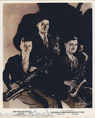 HOWARD BECKER BIG BAND VINTAGE AUTOGRAPH SIGNED PHOTO - K-townConsignments