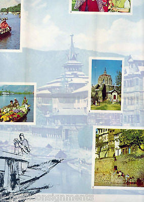 INDIA MIDDLE EAST VINTAGE SOUVENIR TRAVEL AD BROCHURE - K-townConsignments