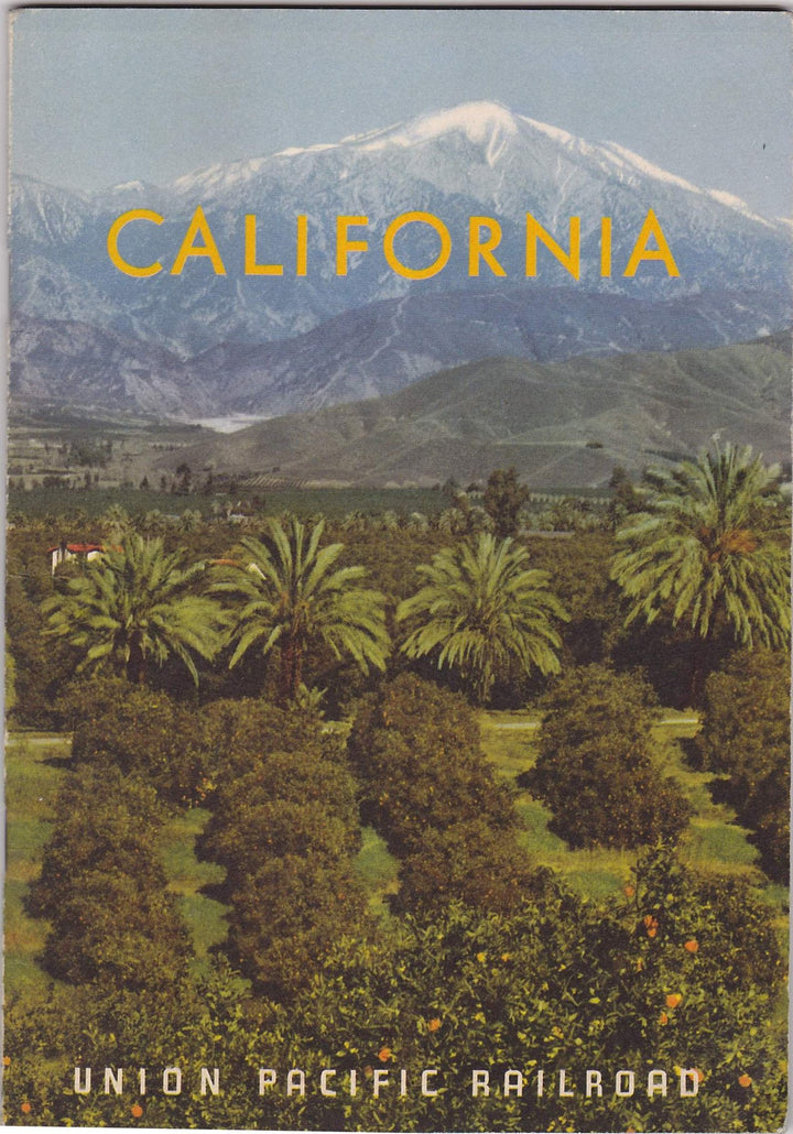 California Vacations Union Pacific Railroad Vintage Graphic Advertising Travel Booklet