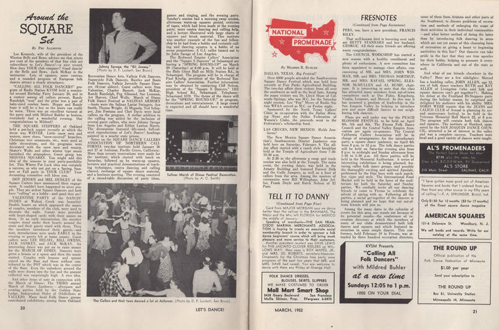 Cascarone Ball California Dance Vintage Let's Dance Folk & Square Dancing Magazine 1952