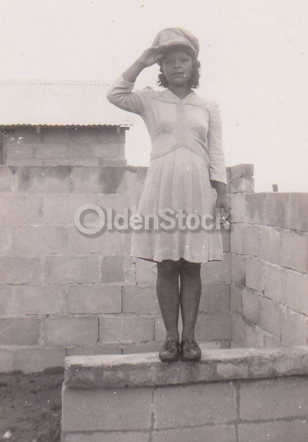Cute Panamanian Woman in Dress Vintage WWII Panama Girl Snapshot Photos Lot