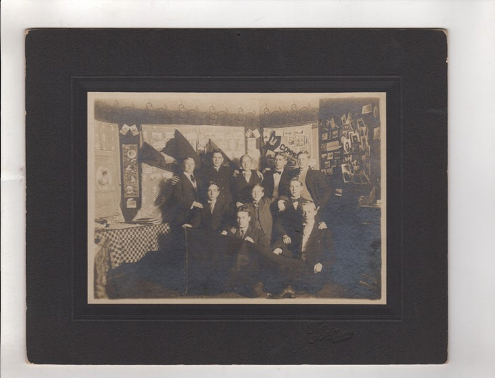 Valparaiso College University Law School Students Dorm Room Antique Photo on Board