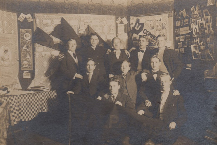 Valparaiso College University Law School Students Dorm Room Antique Photo on Board