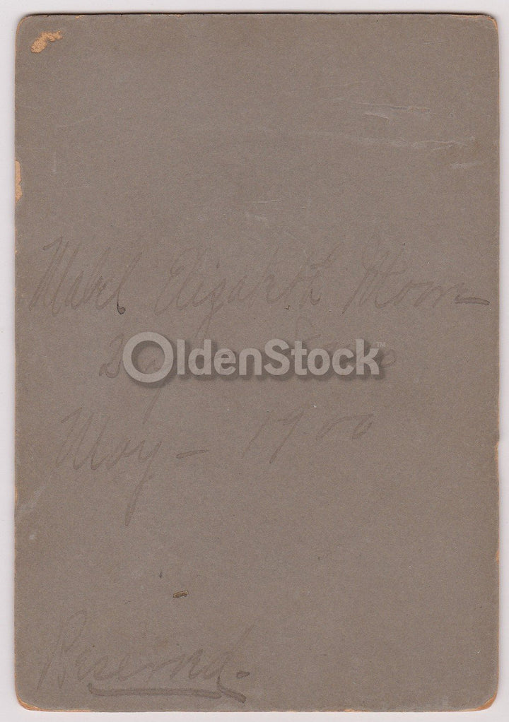 Darling Little Girl Cuddling Mom IDed Antique Mother & Daughter Snapshot Photo on Board