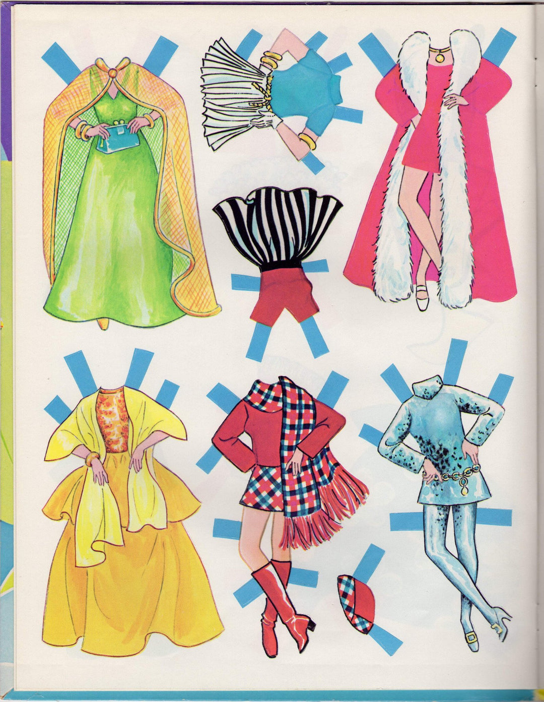 Dawn Paper Dolls Glori Angi Dale Vintage Children's Punch-Out Activity Book