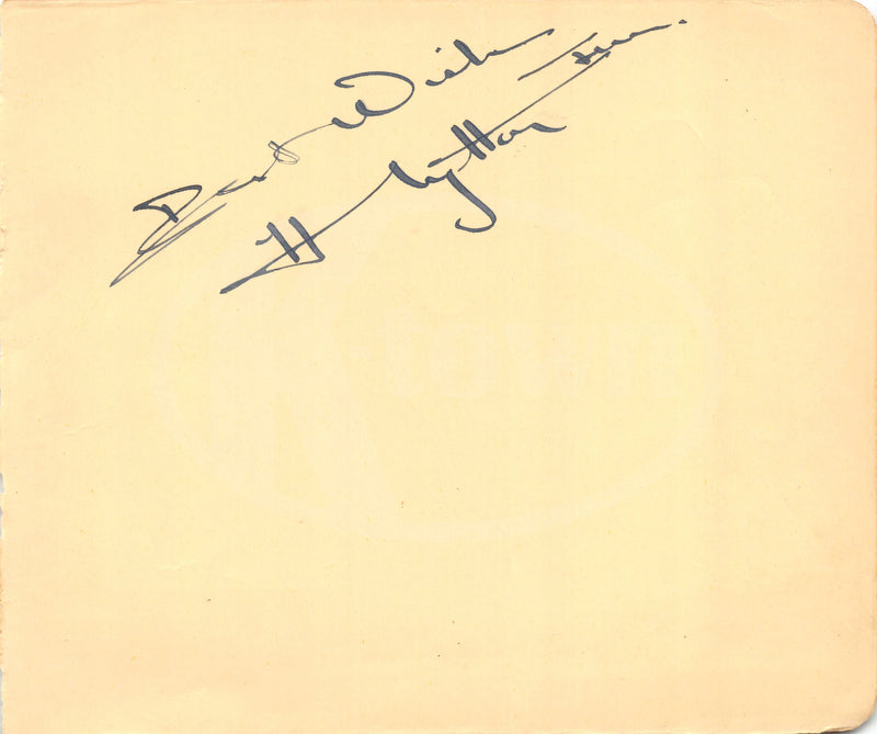 Henry Lytton Gilbert & Sullivan Comedy Actor Original Autograph Signature 1929