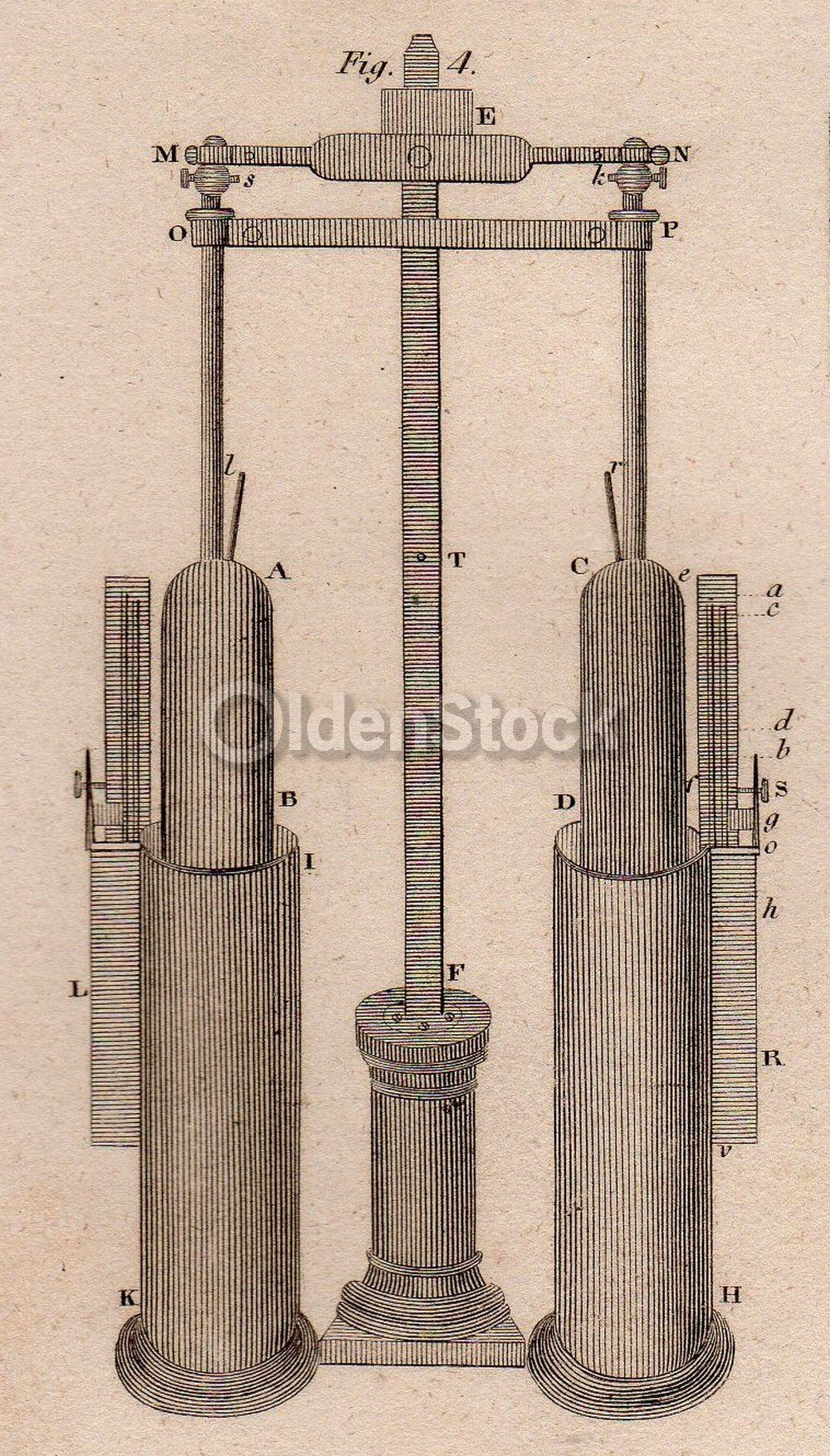 Early Chemistry Aparatus Design Inventions Antique Graphic Engraving Print Book