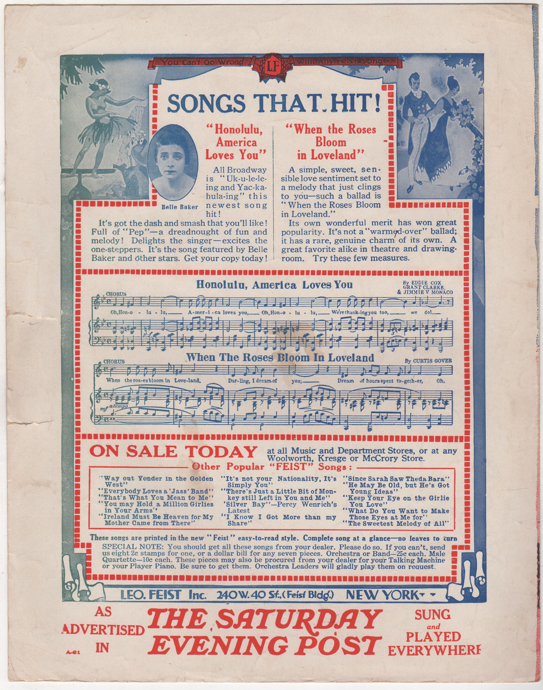 If I had a Son for Each Star in Old Glory Antique WWI Sheet Music 1917