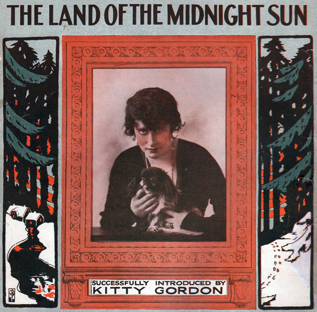 Norway Land of the Midnight Sun Kitty Gordon Antique Sheet Music 1915