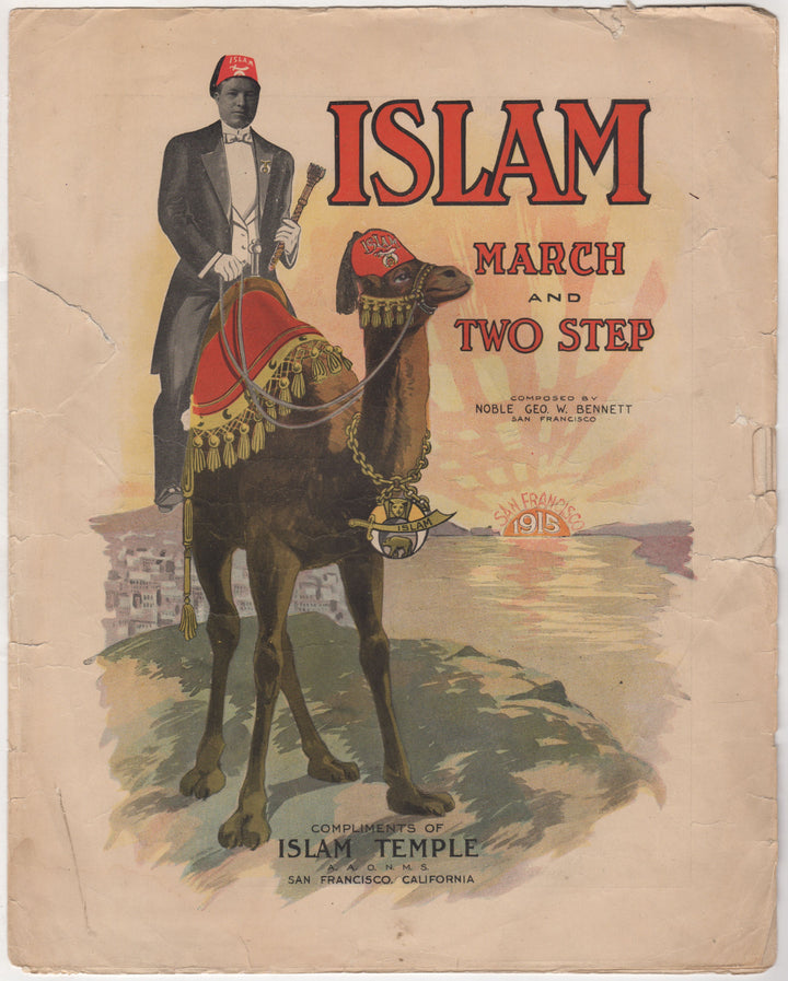 Islam Temple March Two-Step San Francisco Antique Sheet Music 1911