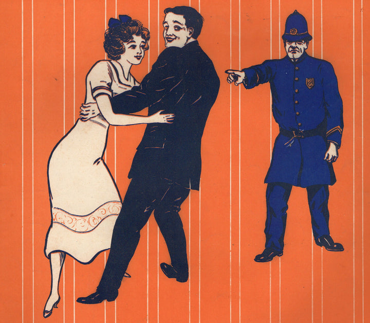 I Can't Stop Doing it Now Antique Graphic Art Police Sheet Music 1912