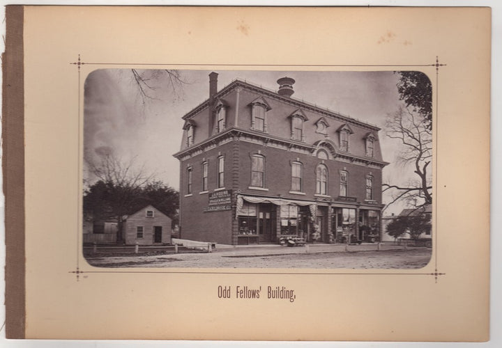 Old Framingham Odd Fellows Building Sprague Grocery Antique Photo