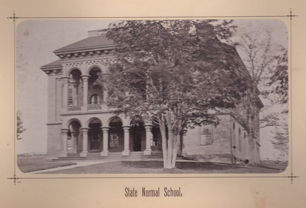 Old Framingham State Normal School University Building Antique Photo