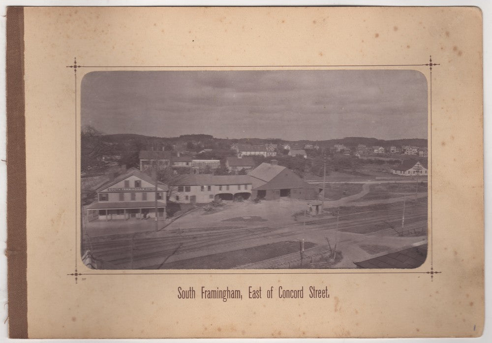 South Framingham Hotel Massachusetts MetroWest Antique Aerial View Photo