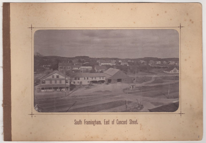 South Framingham Hotel Massachusetts MetroWest Antique Aerial View Photo