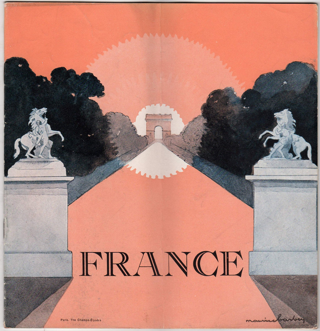 France Vacations French Railroads Vintage Graphic Advertising Travel Brochure