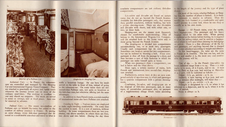 France Vacations French Railroads Vintage Graphic Advertising Travel Brochure