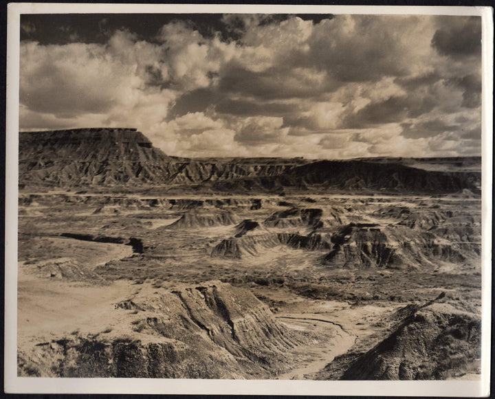 Gloss Mountains Oklahoma Landscape Vintage Sepia Tone 8x10 Photograph
