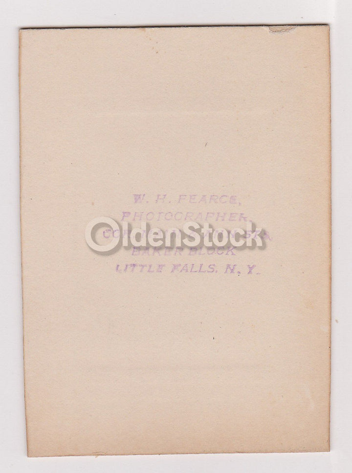 Handsome Jack Russell Terrier Dog Proudly Posed Antique Snapshot Photo on Board