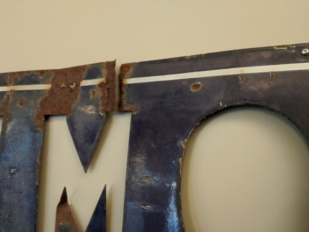Oldsmobile General Motors Automobiles Large Antique Enameled Dealership Sign
