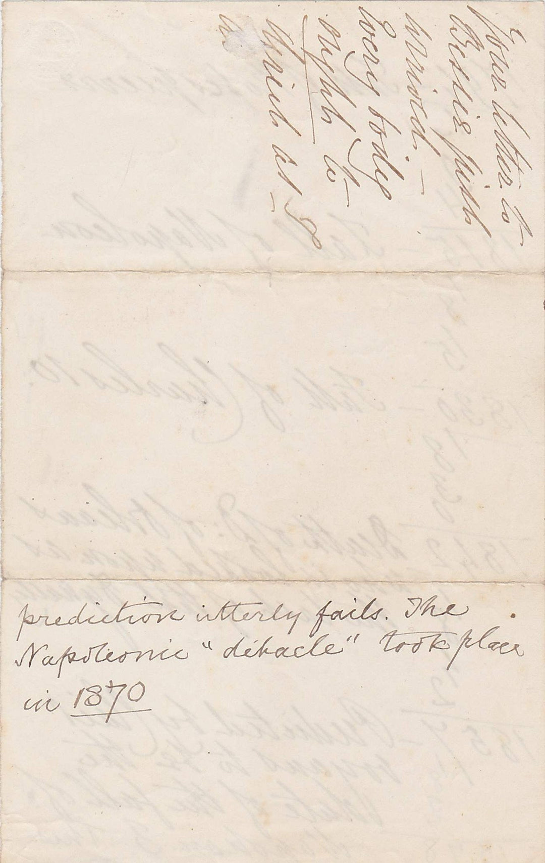 Mathematical Clairvoyant Predicting Deaths of French Royalty Antique Document