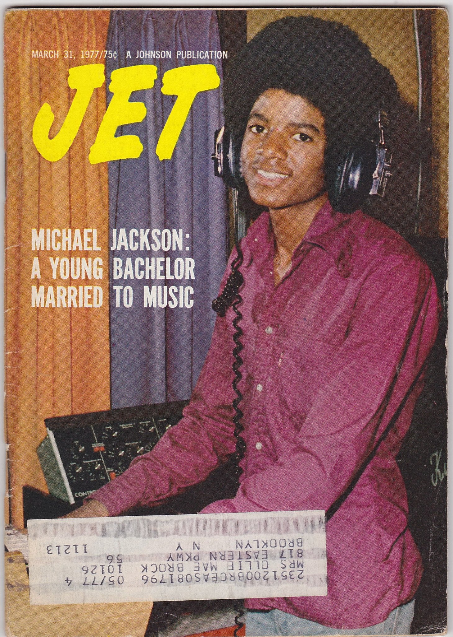 Michael Jackson Young Bachelor Pop Singer JET Ebony News Magazine