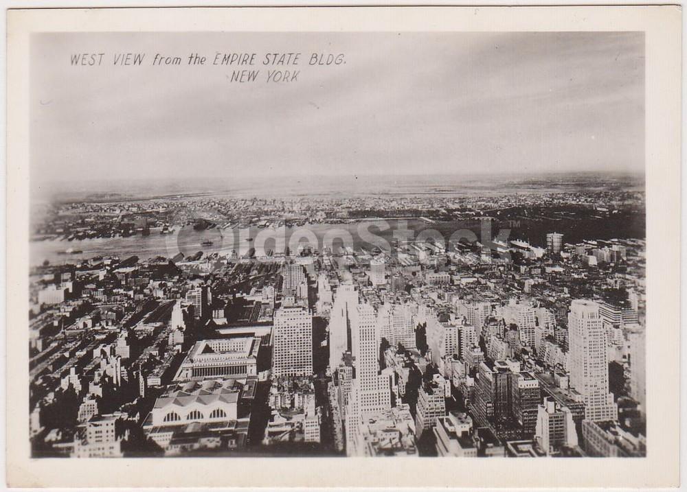 North East South West Views of New York from the Empire State Building Vintage S