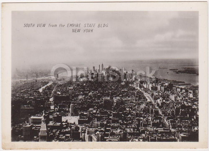 North East South West Views of New York from the Empire State Building Vintage S