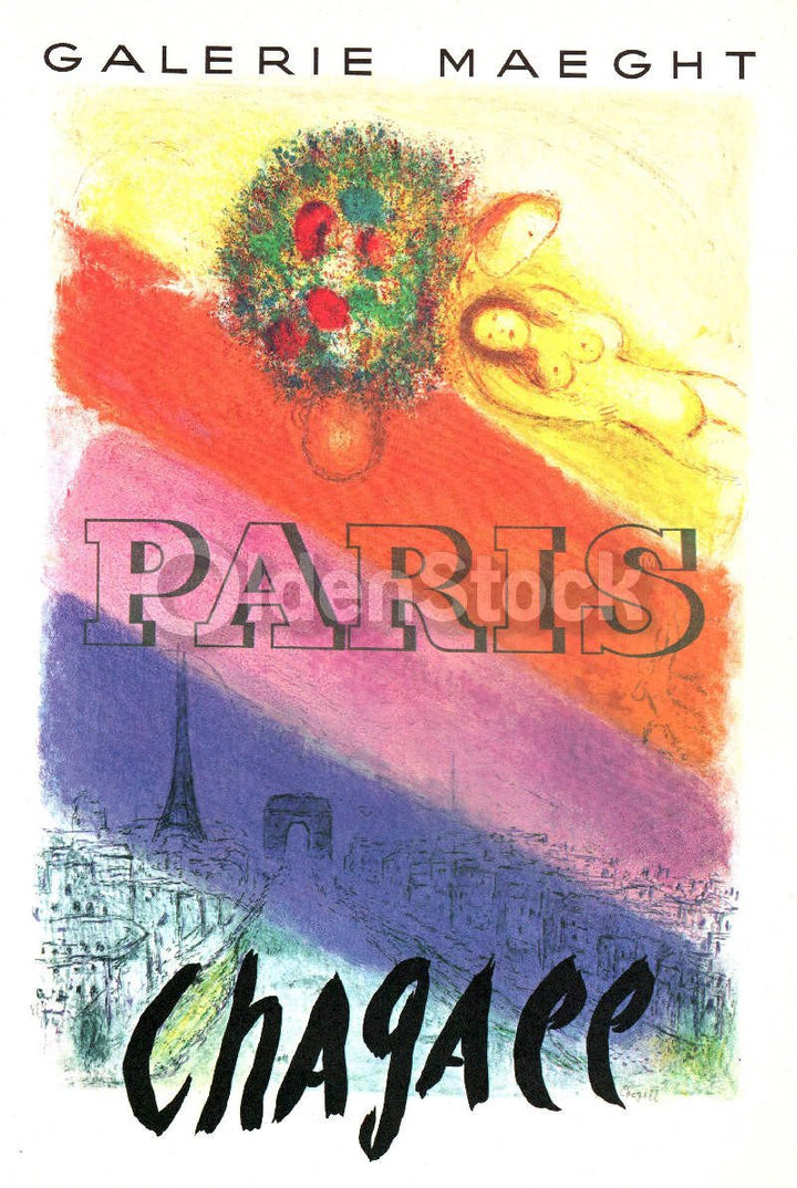 Maegt Gallery Paris Marc Chagall Vintage Graphic Art Poster Print