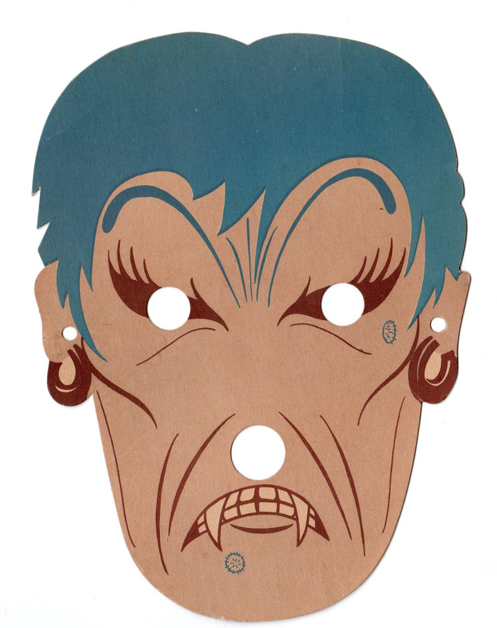 March of the Wooden Soldiers Bogeymen / Vampire Dracula Monster Vintage Halloween Mask