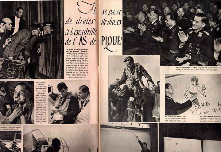 WWII German Railroad Military Pilots Vintage Signal Graphic News Magazine 1941