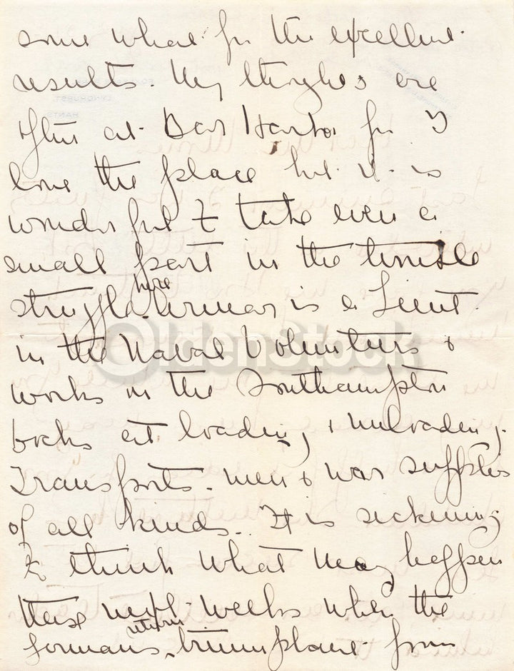 Anne Archbold Acme Oil Heiress Antique Foxlease Lake Lyndhurst Letter