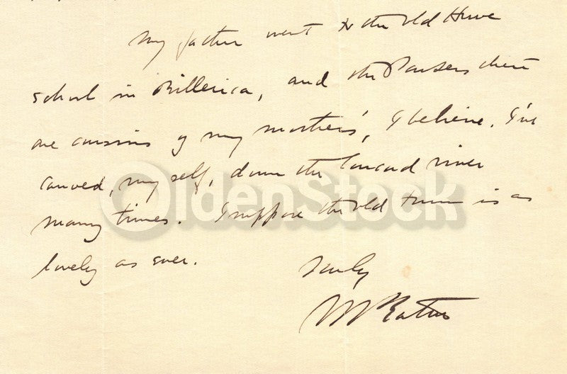 Walter Prichard Eaton Harvard Yale Author Critic Autograph Signed Letter 1915