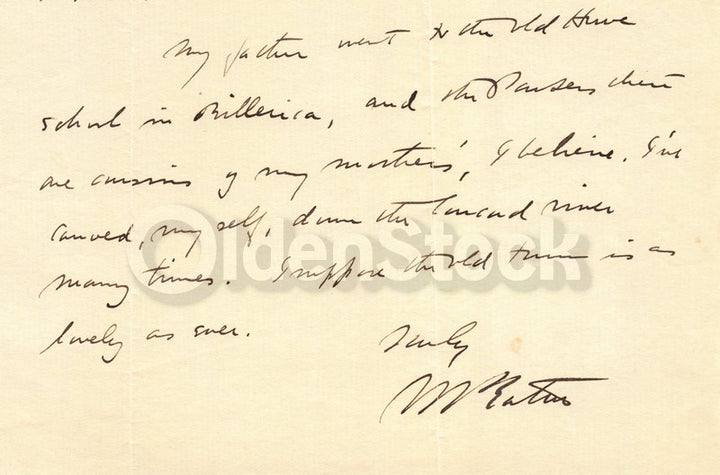 Walter Prichard Eaton Harvard Yale Author Critic Autograph Signed Letter 1915