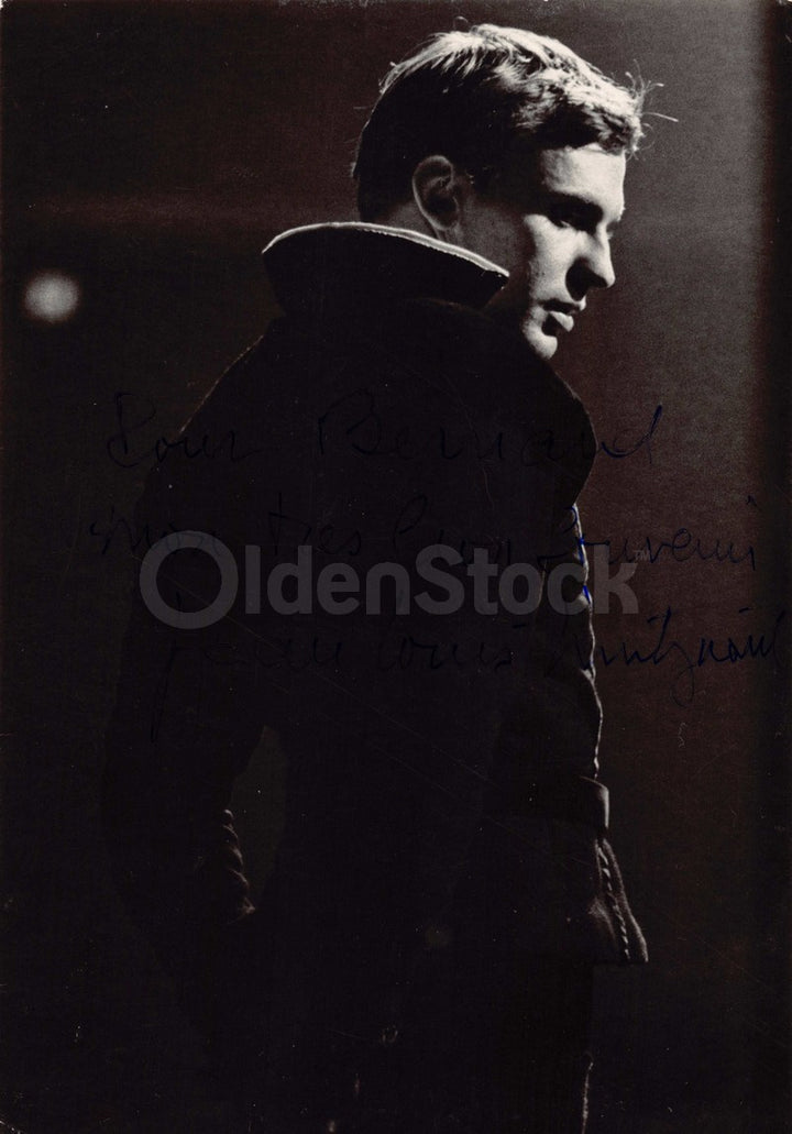 Jean-Louis Trintignant Man and a Woman Movie Actor Autograph Signed Photo