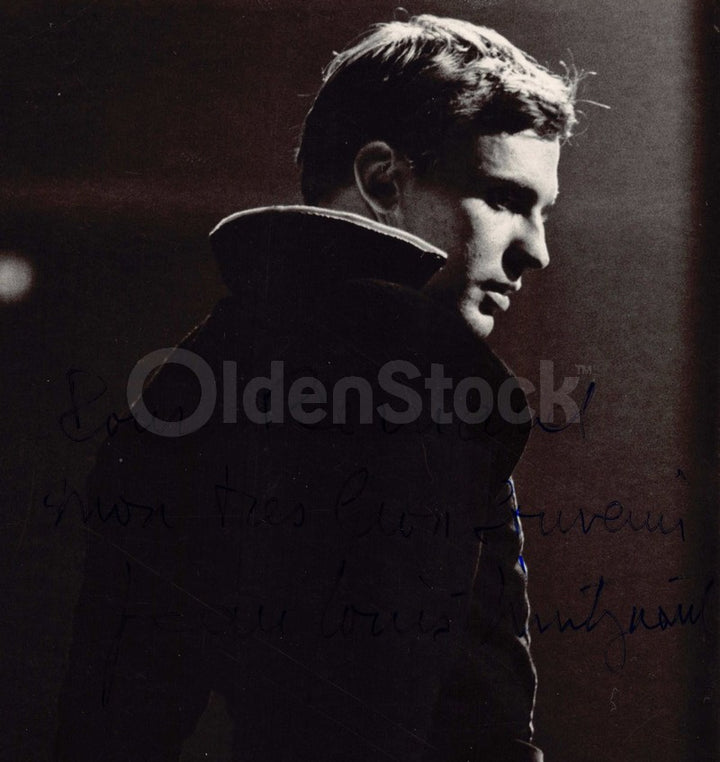 Jean-Louis Trintignant Man and a Woman Movie Actor Autograph Signed Photo