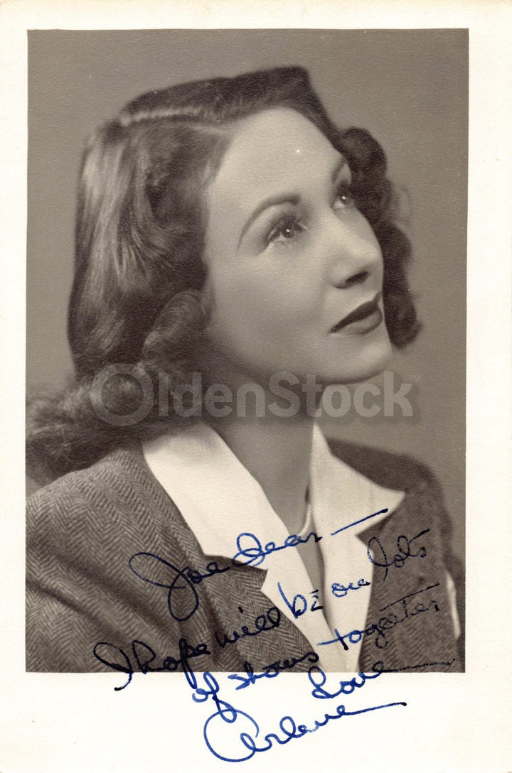 Arlene Francis What's My Line TV Actress Autograph Signed Photo